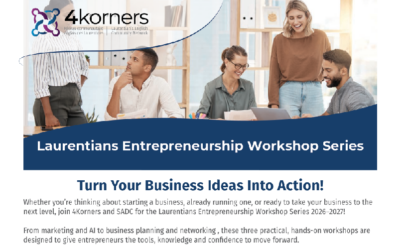Une nouvelle série d’ateliers en anglais pour la communauté entrepreneuriale des Laurentides
